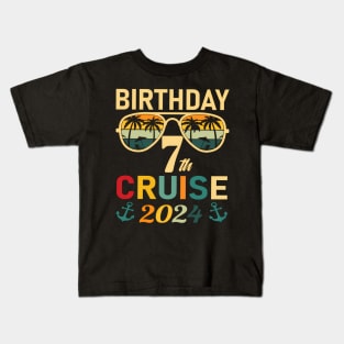 Cruise 7Th 2024 Squad Family Vacation Summer Kids T-Shirt